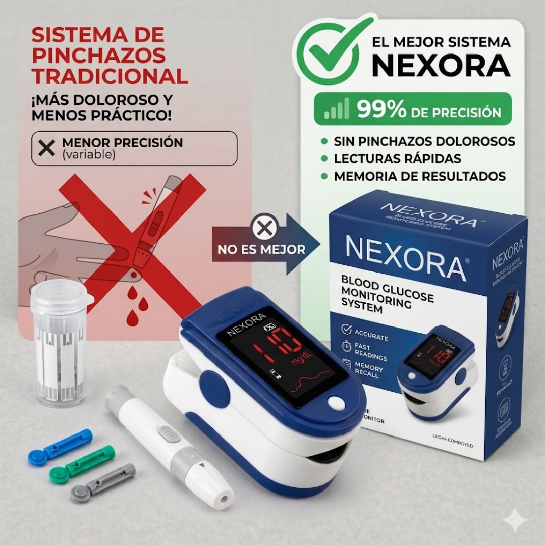 Medidor de glucosa Nexora™